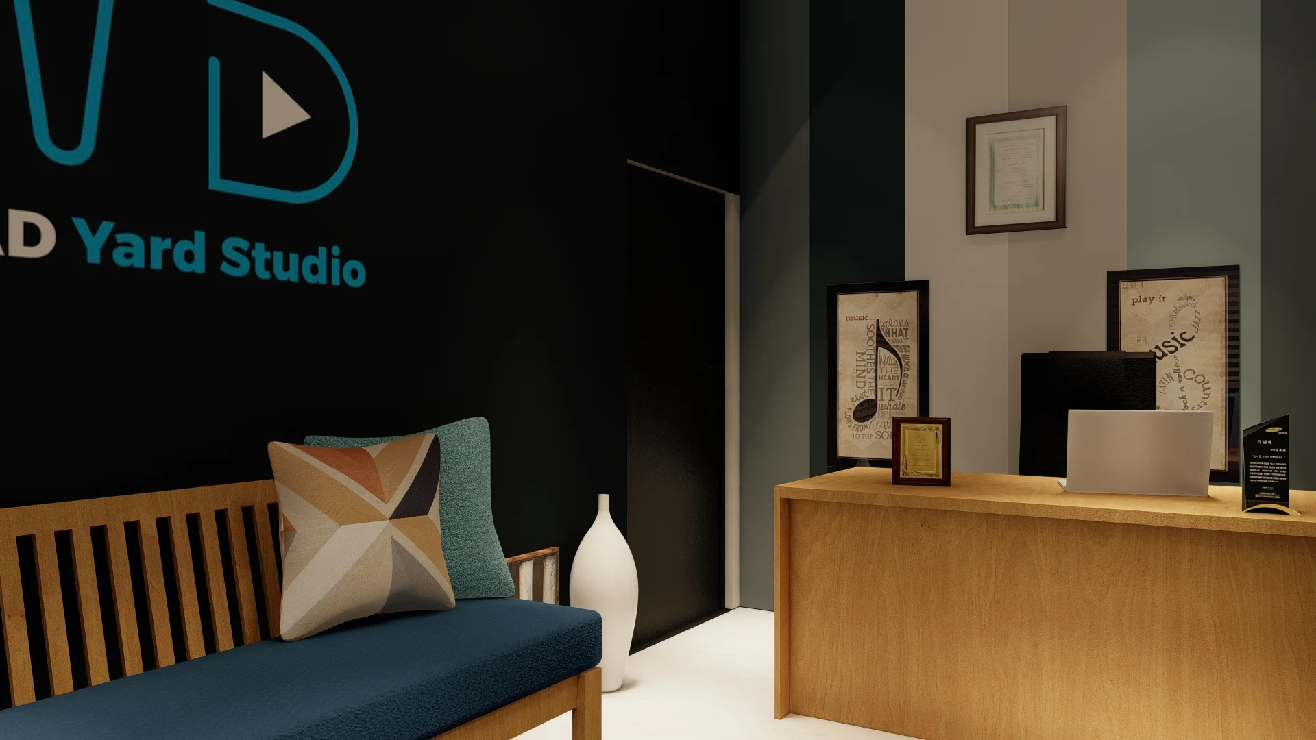 Guitar Studio Office Interior Design, Piliyandala, Sri Lanka, angle 4