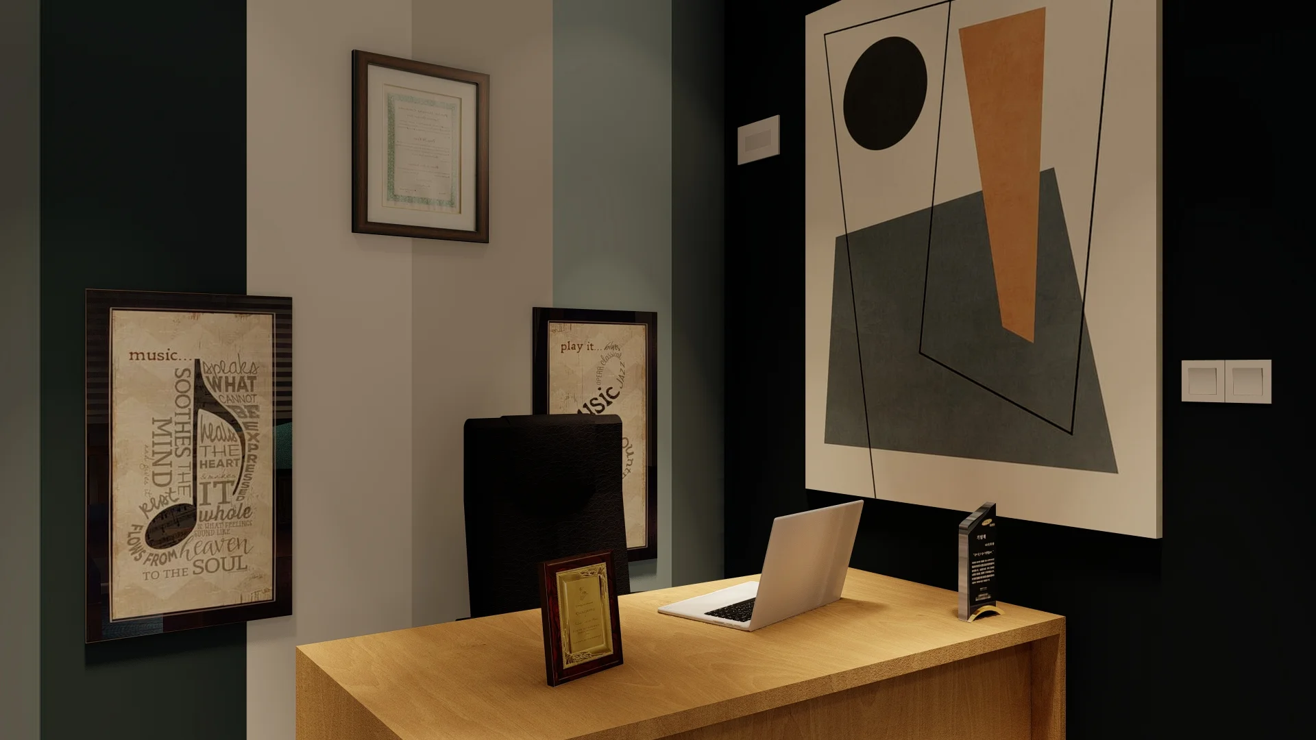 Guitar Studio Office Interior Design, Piliyandala, Sri Lanka, angle 5