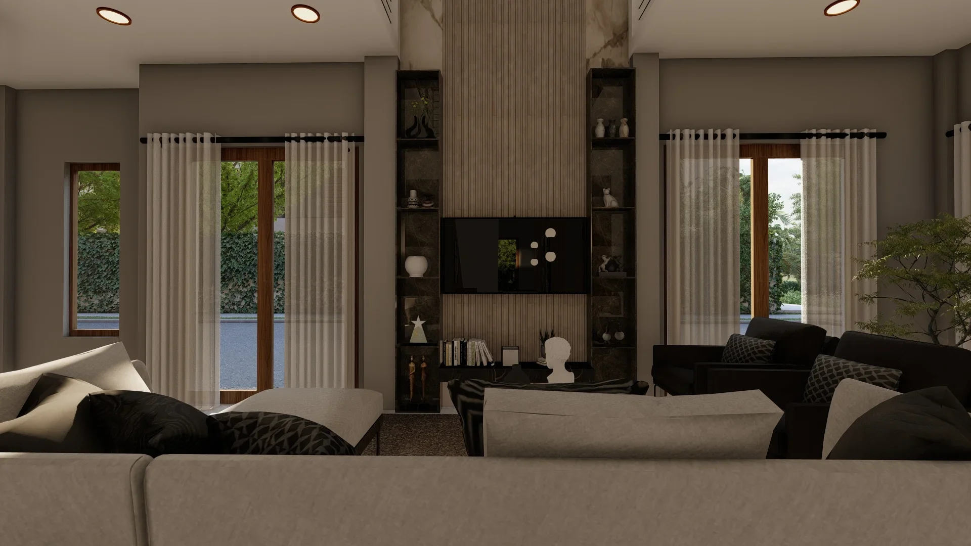 Interior Design Colombo, Sri Lanka, The Balanced Modern Home, Makuluduwa, ground floor Bigger living room angle 4