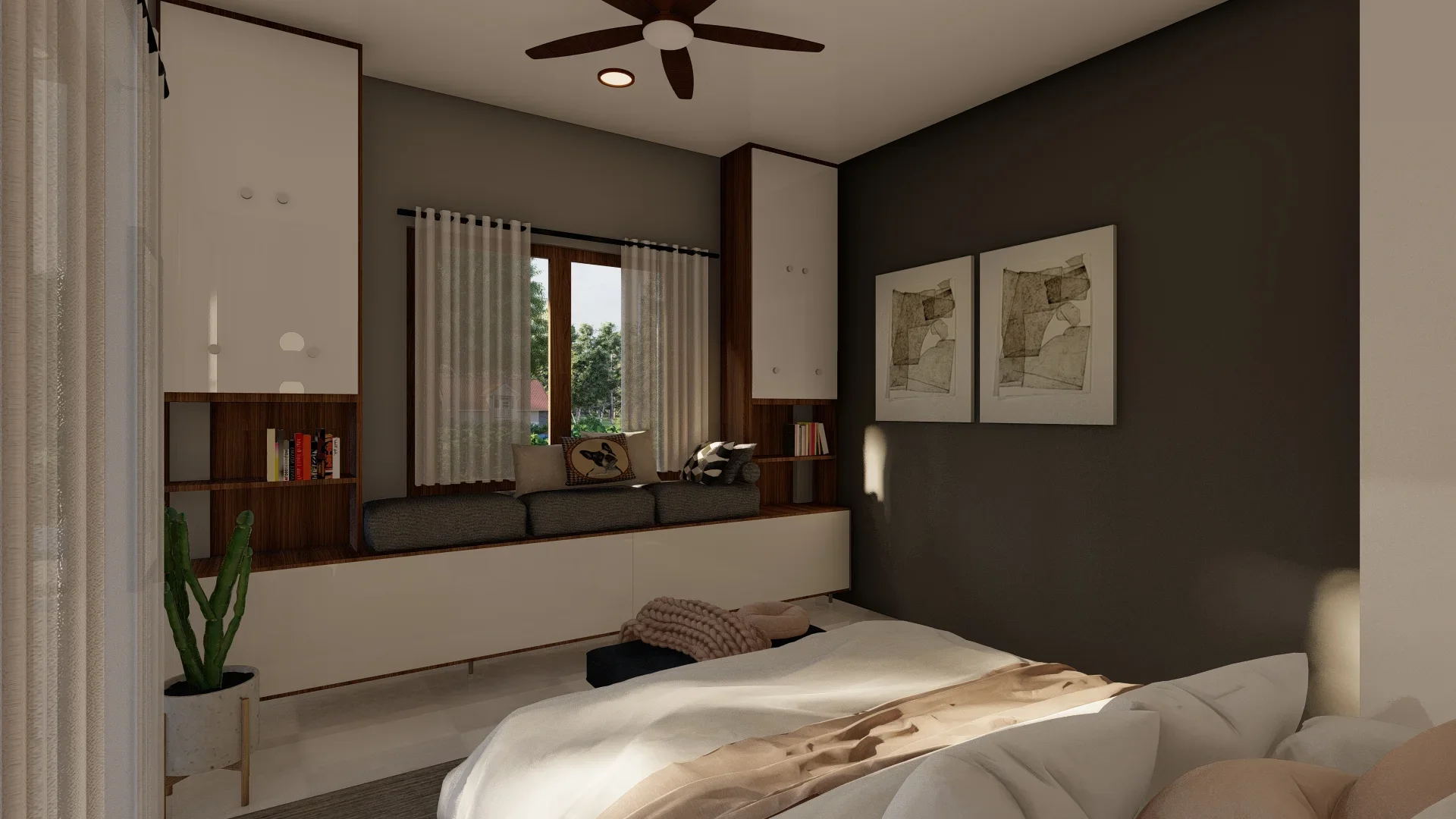 Interior Design Colombo, Sri Lanka, The Balanced Modern Home, Makuluduwa, bedroom 1