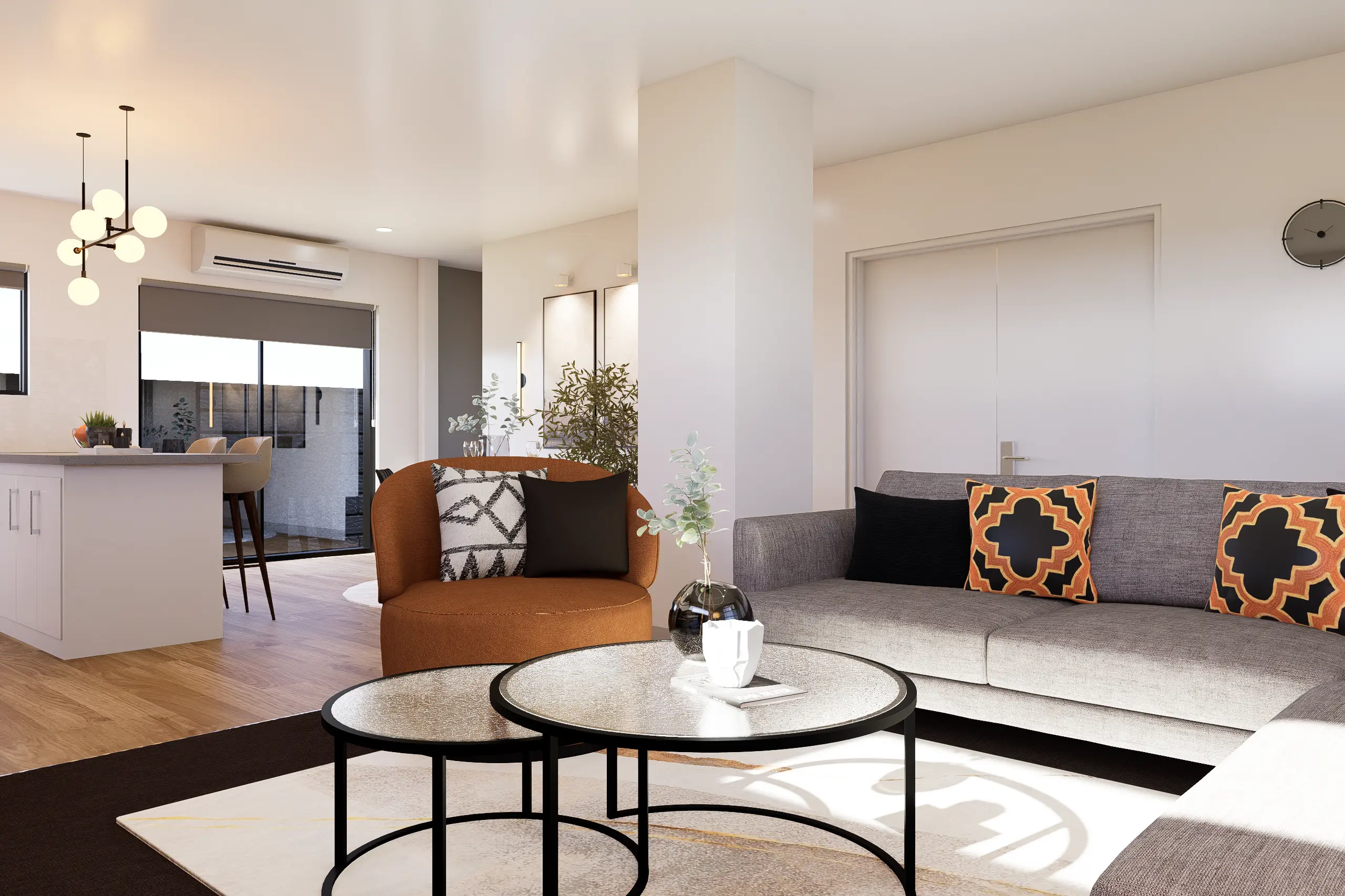 Interior Design, Greenvale, Australia, Residential interior design project, Living area angle 5