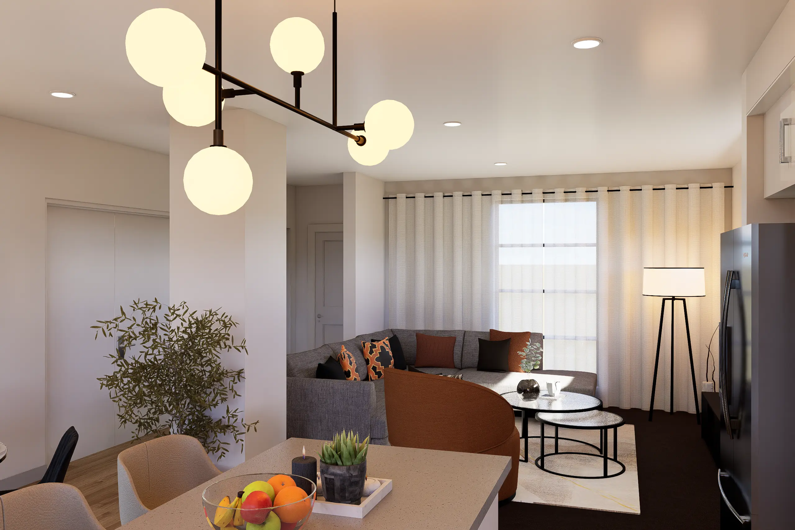Interior Design, Greenvale, Australia, Residential interior design project, dining area angle 1