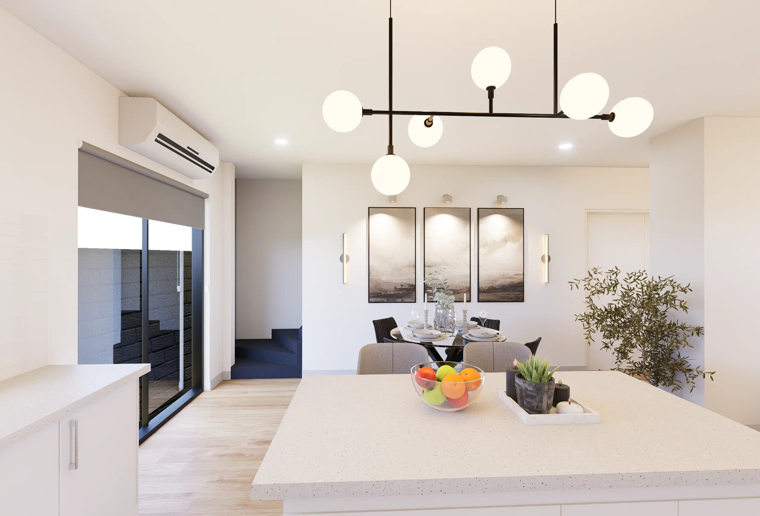 Interior Design, Greenvale, Australia, Residential interior design project, dining area angle 6