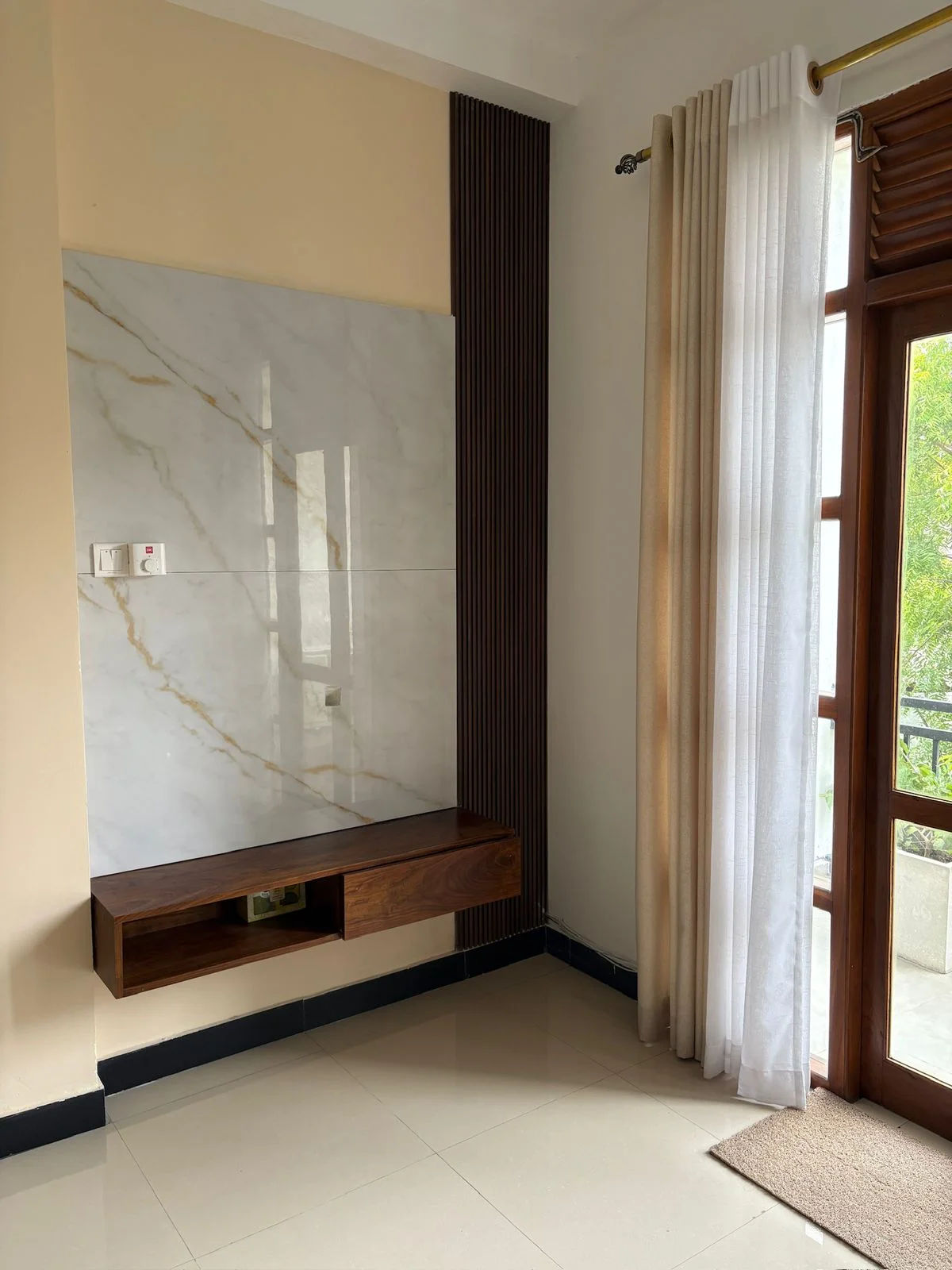 Interior Design Colombo, Sri Lanka, Navinna, Residential interior design project, living room angle 1, work in progress
