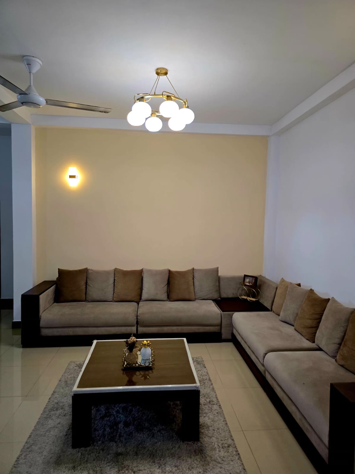 Interior Design Colombo, Navinna, Maharagama, Sri Lanka Residential interior design project, completed interior, living area angle 2