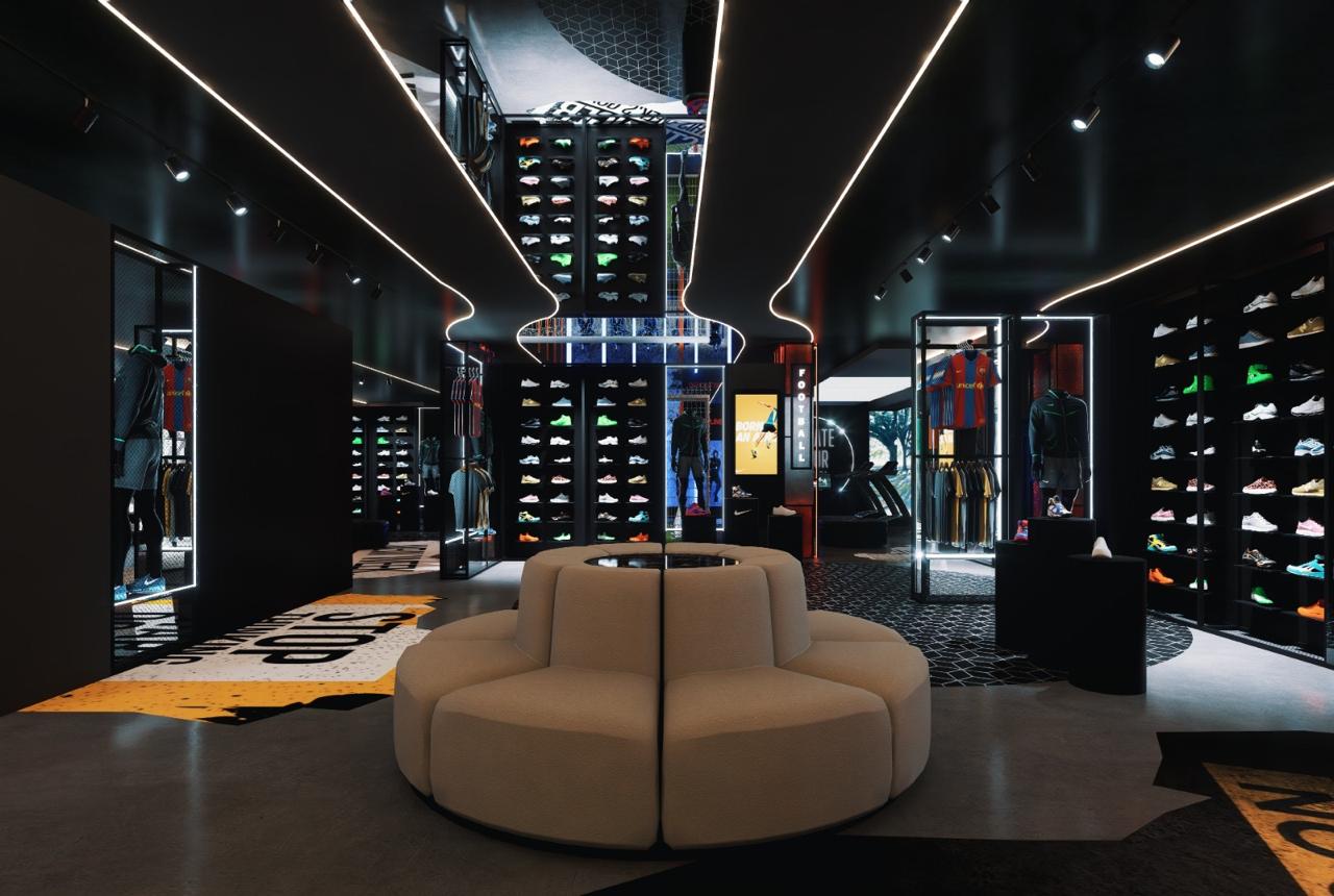 NIKE showroom design, Retail Interior Design, Sri Lanka, colombo 07, mid section 2