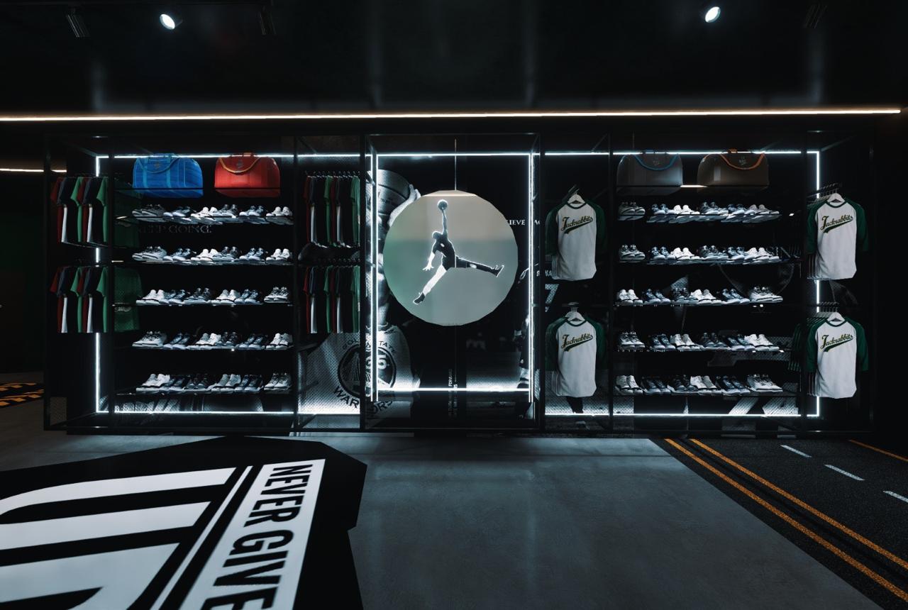 NIKE showroom design, Retail Interior Design, Sri Lanka, colombo 07, shoe display area 5