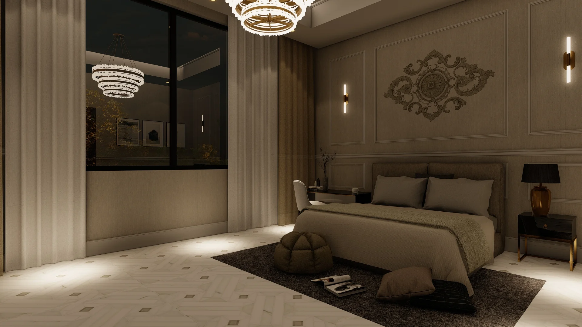 Interior Design Colombo, Sri Lanka, Elegant and luxury, Pelmadulla, bedroom 2