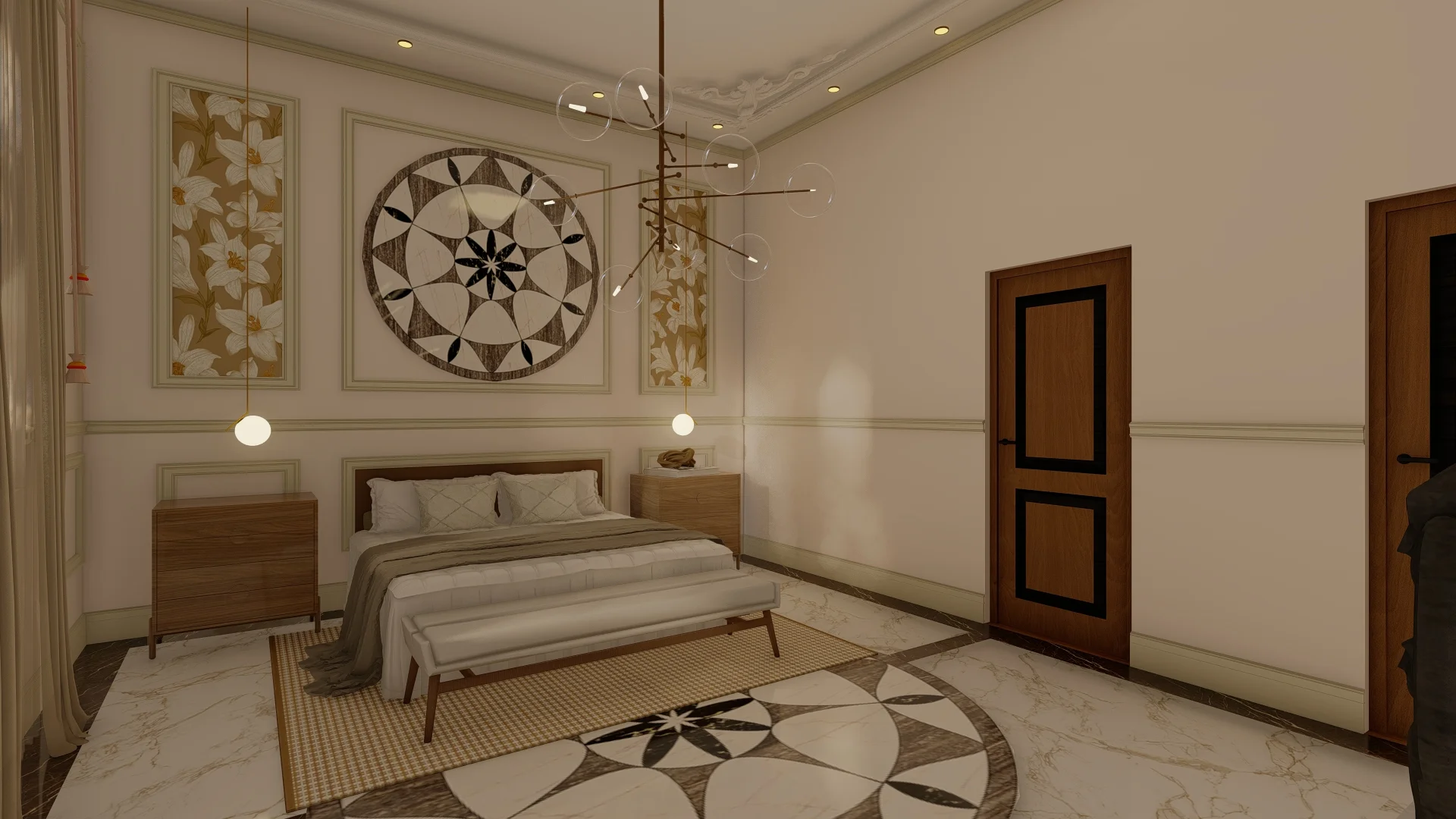 Interior Design Colombo, Sri Lanka, Elegant and luxury, Pelmadulla, bedroom 3 angle 1