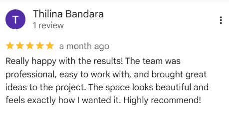 Google review - thilina bandara