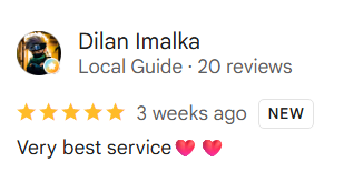 Google review - dilan imalka