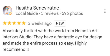 Google review - hasitha seneviratne