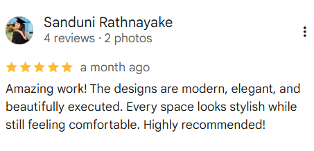 Google review - sanduni rathnayake
